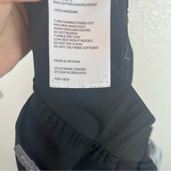 Figs Zamora Mid Rise Black Jogger Scrub Pants Womens Small - Picture 11 of 14